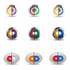 3/4" Trux Dual Revolution LEDs (Choose Color and Style)