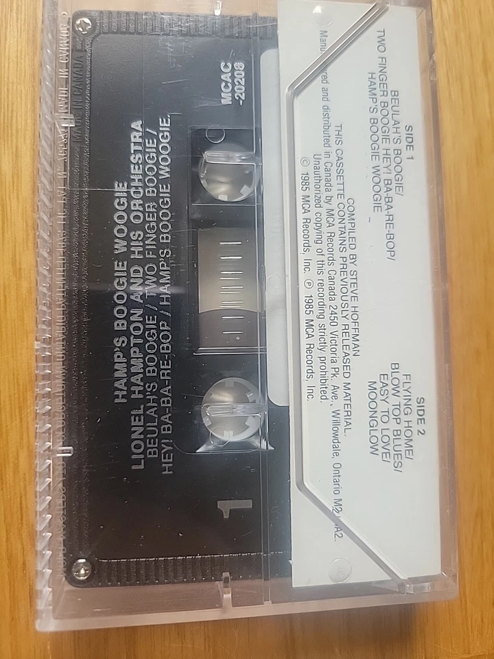 Lionel Hampton and his Orchestra    hamps boogie woogie  cassette - Image 3 of 3