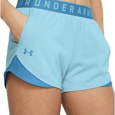 NEW Under Armour Play Up Twist 3.0 Shorts Blue/Blue Women  s Size XL NWT