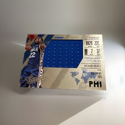 2015-16 Panini Absolute Richaun Holmes RC (Frequent Flyers Jumbo Relic /99)