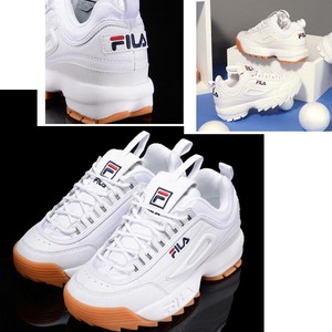 fila disruptor white and brown