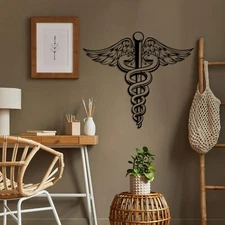Medical Symbol Metal Wall Art, Metal Wall Decor, Wall Hangings, Modern Wall Art
