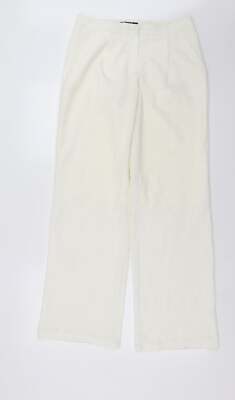 Vila Clothes Damenhose Elfenbein Polyestermischung Größe S L30 in