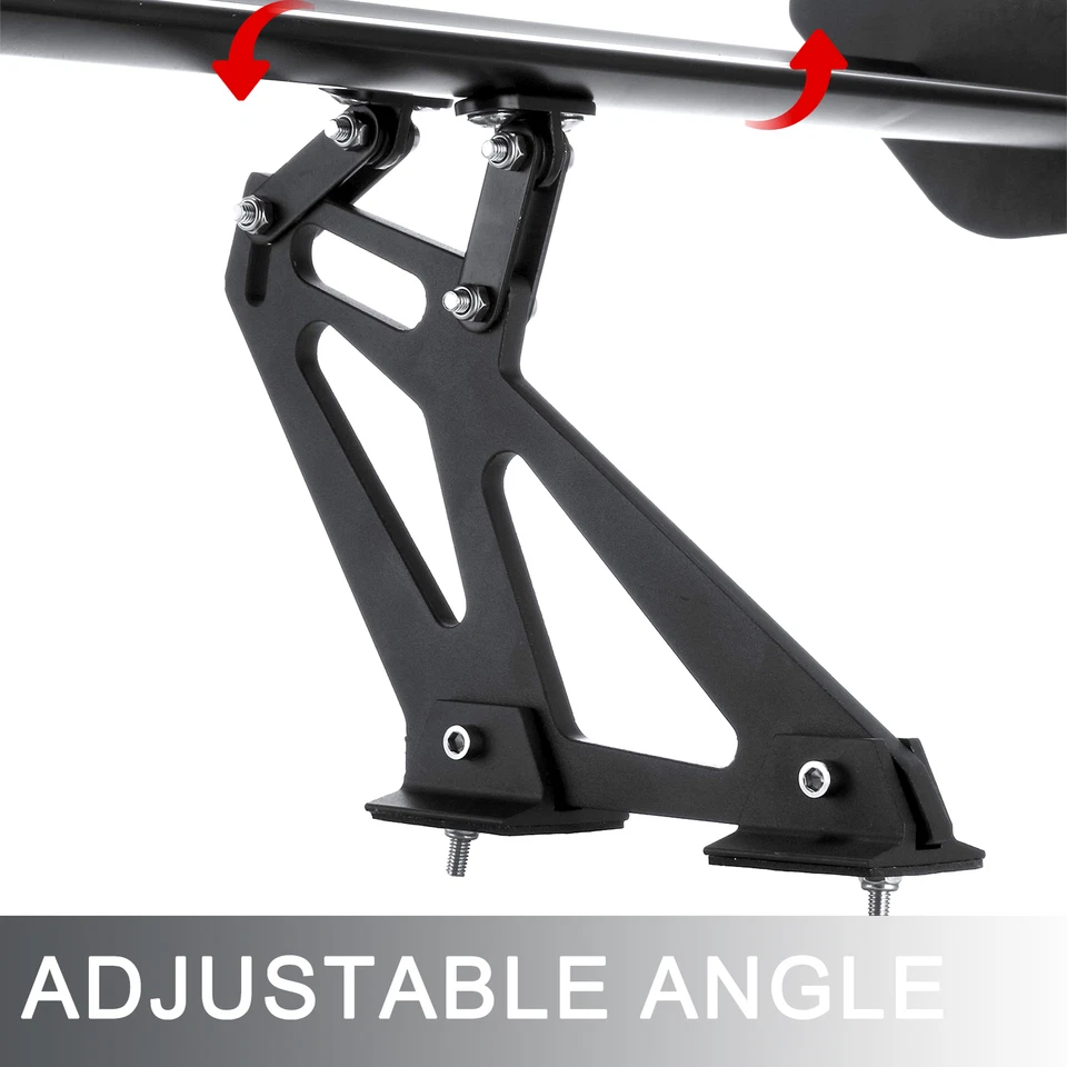 For Honda Civic Del Sol Matte 46" Rear Trunk Spoiler Wing Racing GT Style Wing - Image 3 of 4