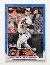 2023 Topps Spenser Watkins Blue Foilboard /999 #393 Washington Nationals