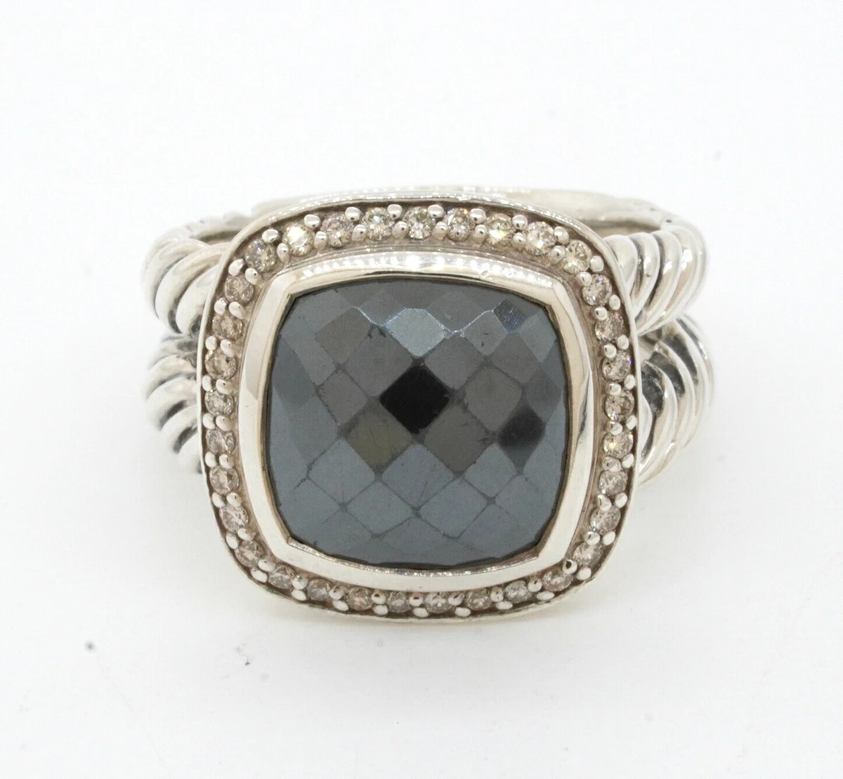 David Yurman Albion 925 sterling silver 0.25ct VS2 H diamond and