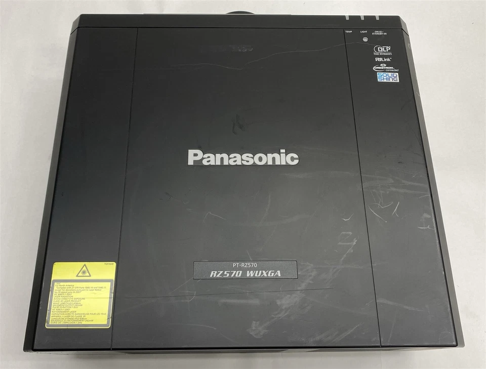 Panasonic PT-RZ570B WUXGA 1920*1200 5200-Lumens DLP Projector 6223Hrs - Image 4 of 4
