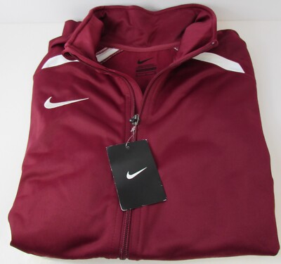 Nike Team Overtime Track Jacket Small S 612 598443 Burgundy Crimson NWT 