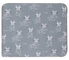PURR Cats Microfiber Countertop Dish Drying Mat, Machine Washable by Kay Dee