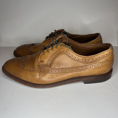 Allen Edmonds McGregor Wingtip Brown Oxford Dress Shoes Size 10 D