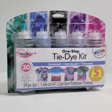 I Love To Create Tulip One-Step Complete Tie-Dye Up To 30 Shirt Kit Carousel New