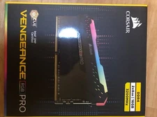 Corsair vengeance pro 16gb ram cards  3200 MHz RGB DDR4 SDRAM -Black opened box 