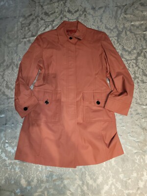 Anne Klein Womens Peach Cotton/Nylon Coat Size 12