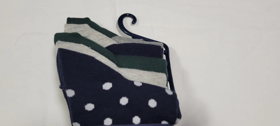 Gap Mens Cotton Crew Multi color Dress soft Socks 5 Pairs Size 6-12 - Image 4 of 4