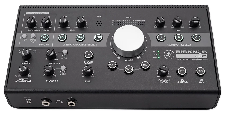 Mackie Big Knob Studio + Plus 4x3 Studio Monitor Controller Interface+Mic+Mount - Image 2 of 4