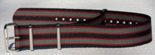 Extra Long watch strap Real Bond Grey 20mm nylon military XL popular 6 sold here - Picture 2 of 4