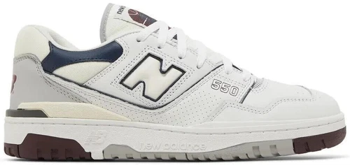 New Balance 550 White Indigo Burgundy