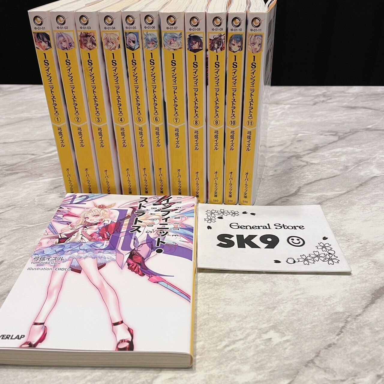 IS INFINITE STRATOS Novel Set 1-12 IZURU YUMIZURU Book Overlap Ver.