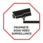Property sticker under video surveillance logo9 alarm