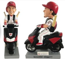 Cincinnati Reds SCOOTER GENNETT on Scooter Bobblehead SGA 2018! Brand New!!