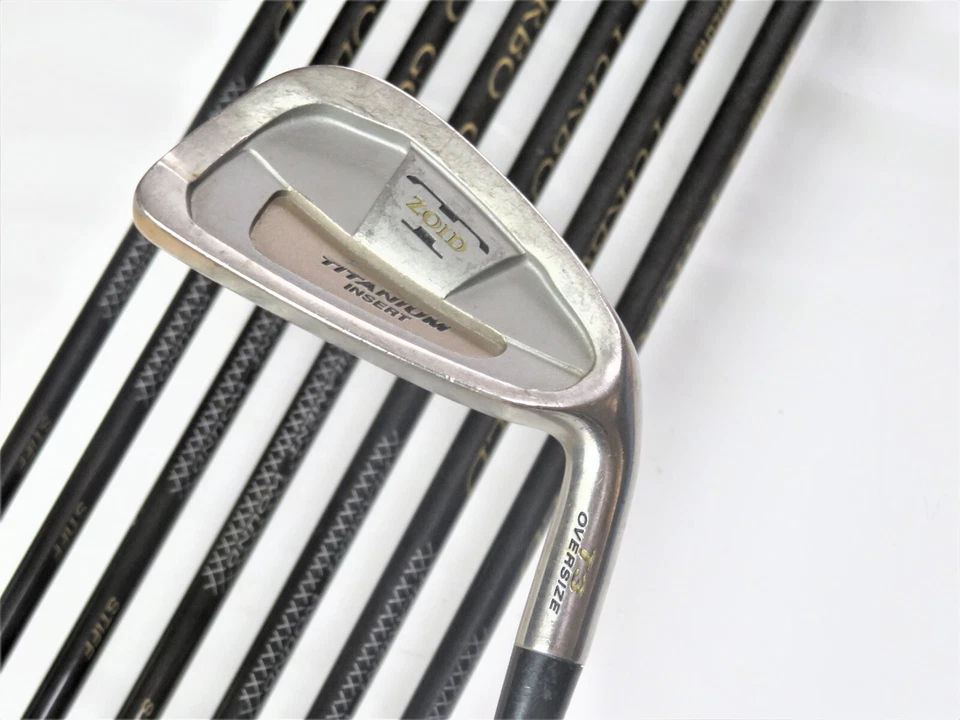 MIZUNO T-ZOID T3 OVERSIZE NICK FALDO 8pc S-flex Irons Set Golf Clubs - Image 3 of 4