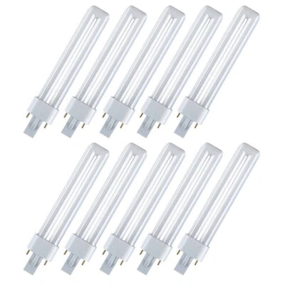Lampadina Osram DULUX S 11W/840 2pin LUCE BIANCA 4000K L. tot. 23cm. conf. 10 pz