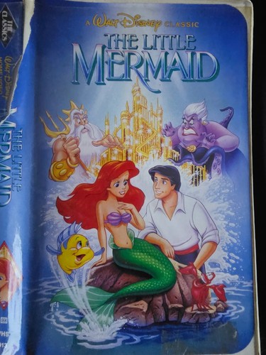 original banned cover art The Little Mermaid VHS USED FAST FREE SHIPPING - Picture 2 of 7