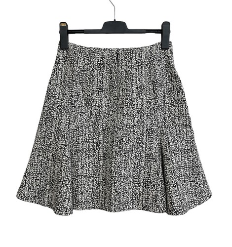 VERONIKA MAINE Black & White A-Line Skirt Work Office Event Party Size 10 - Picture 4 of 5