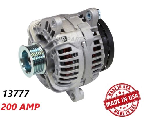 200 AMP 13777 Alternator Dodge Jeep High Output HD NEW Performance Made IN USA - Picture 1 of 1