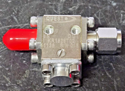 Quest Microwave KR1828T02 isolator 18-28 GHz TESTED 20dB iso, less than 1/2dB IL