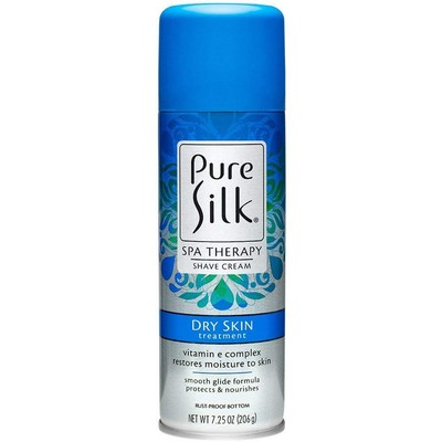 Pure Silk Spa Therapy Women Shave Cream Dry Skin Treatment with Vit E 7.25 oz