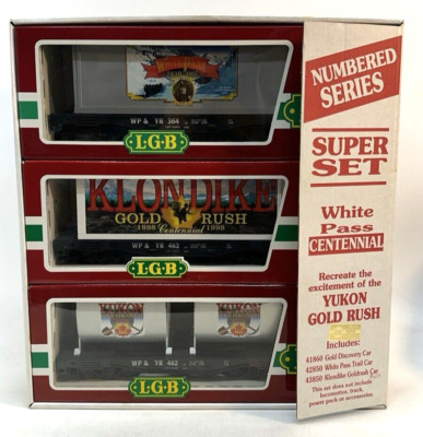 LGB White Pass Centennial Super Set Yukon Gold Rush #436 RARE MINT