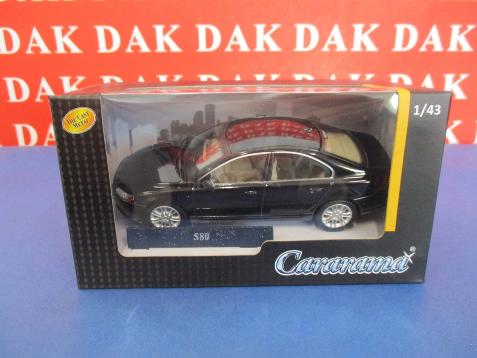 Die cast 1/43 Modellino Auto Volvo S80 Black 2006 by Cararama - Immagine 4 di 4
