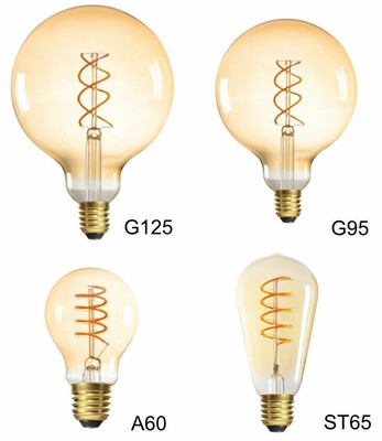 E27 LED Retro Vintage Old 1800Kelvin 4Watt Warmweiß Leuchtmittel Filament Deko