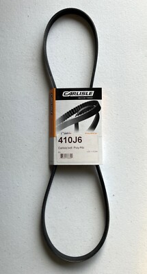 Timken Carlisle 410J6 Vee-Rib Poly V Belt Made in Thailand 410J