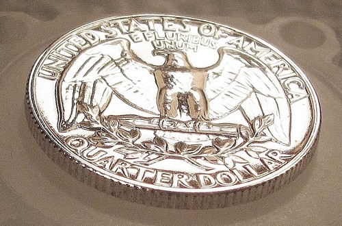 1957 Gem Proof Quarter 90% SILVER EYE CANDY Blazing Mirrored Surfaces #223 - Picture 2 of 2