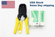 Rj45 Crimping Tool Kit Set For CAT5/CAT6 Lan Cable & Tester Network Repair Tools