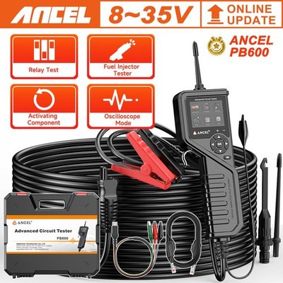Ancel PB600 12/24V Auto Power Circuit Probe Tester AC DC Voltage Diode Injector