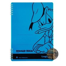 Nakabayashi B5 Double Ring Notebook Donald Blue 50 Sheets 7mm Ruled New