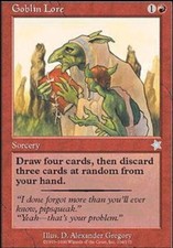 Light Play, English MTG Regular Goblin Lore Starter 1999 Magic the Gathering