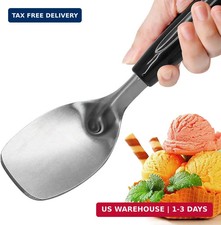 9" Heavy Duty Ice Cream Spade,Non-Slip Stainless Steel Spoon Scraper,Perfect Pad