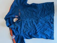 Vintage Speed Sport Firestop Racing Jacket Large White Full Zip Distressed