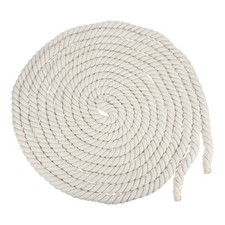 20mm x 32.8 Feet White Cotton Rope 11 Strand for DIY Wall Hanging Knotting