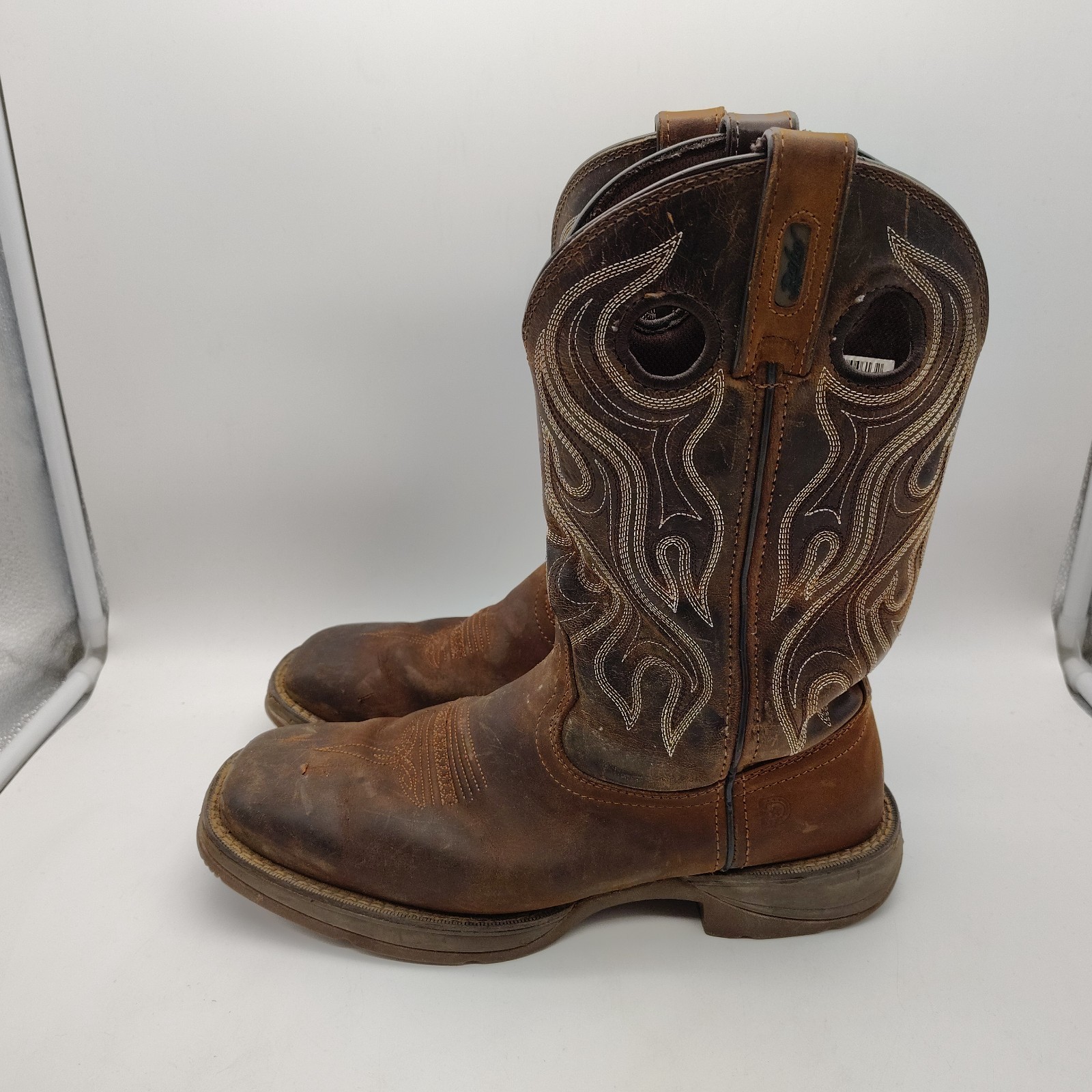 Mens Durango Rebel Cowboy Boots Brown 12” Western DDB0279OS 10W Slip Oil Resist