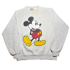 Vintage Disney Designs Mickey Mouse Sweatshirt Crewneck Medium Usa Made 90's