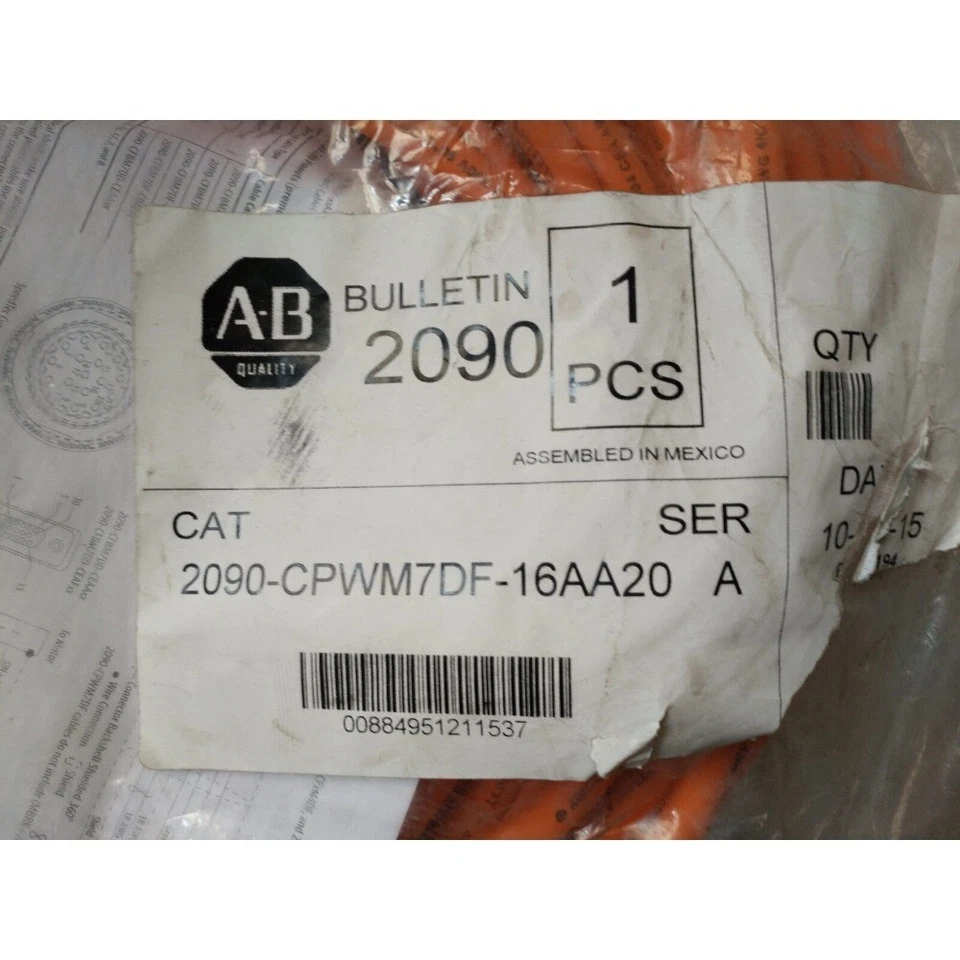 Allen-Bradley 2090-CPWM7DF-16AA20  Cable 2090CPWM7DF16AA20 NEW 1PC US Free Tax - Image 2 of 4