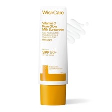WishCare Vitamin C Pure Glow Milk Sunscreen with SPF 50 PA    50ml