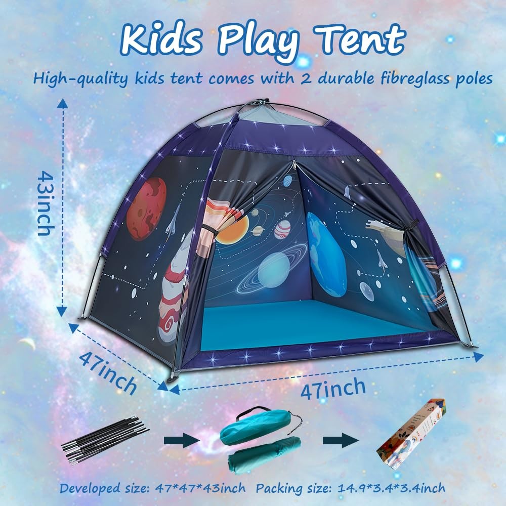 Mnagant Space World Play Tent-Kids Galaxy Dome Playhouse for Boys and Girls I...
