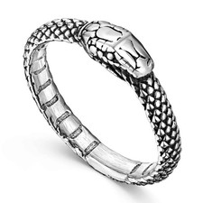 MATERIA Ouroboros Ring Schlange Silber 925 Damen 51 54 57 59 62 in Schmucketui 