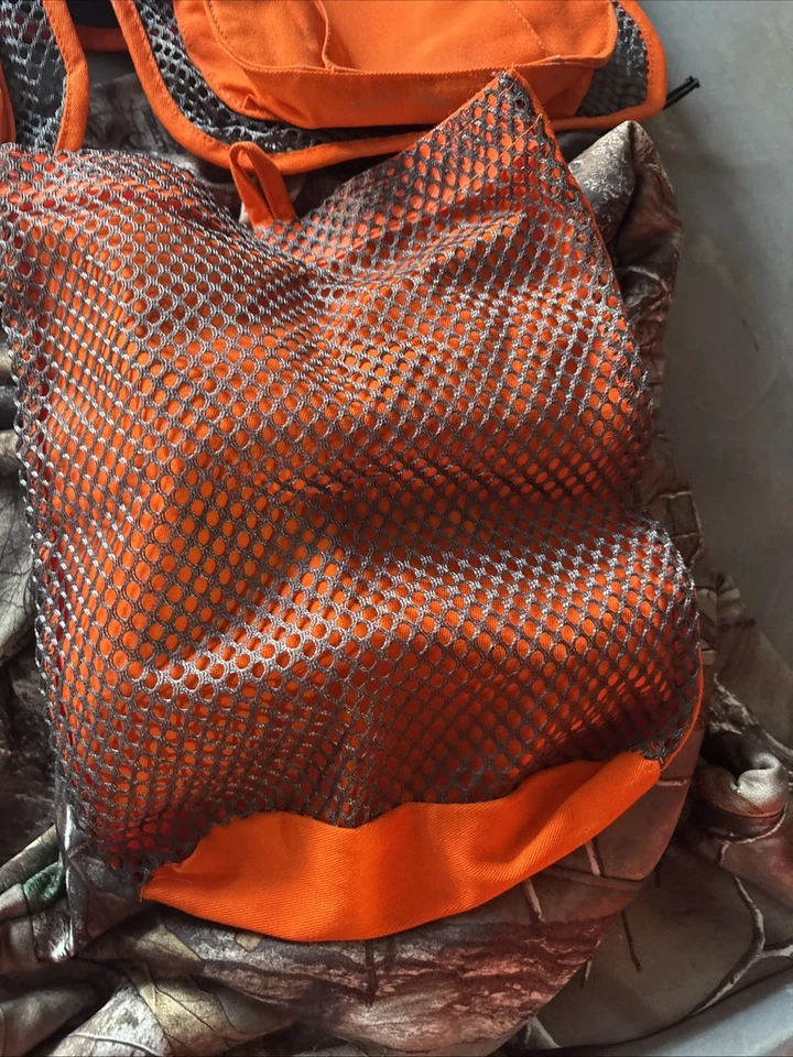 Champion Shooting Gear Vest Mens Size Medium Grey Orange Sporting Clays Trap - Image 2 of 4